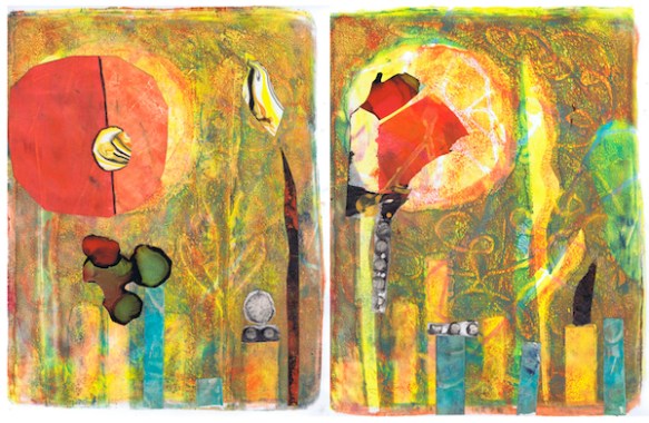 Sun to the Flame (diptych)